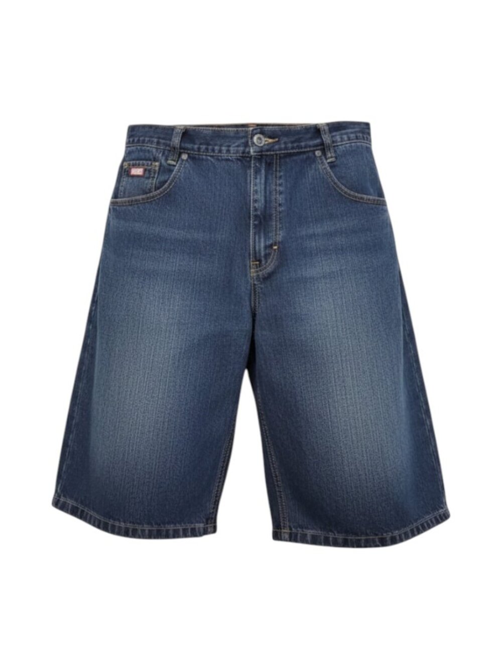 MECCA USA SZ 34 Men's Vintage 90s Y2K Baggy Wide Leg Denim Blue Jean Shorts